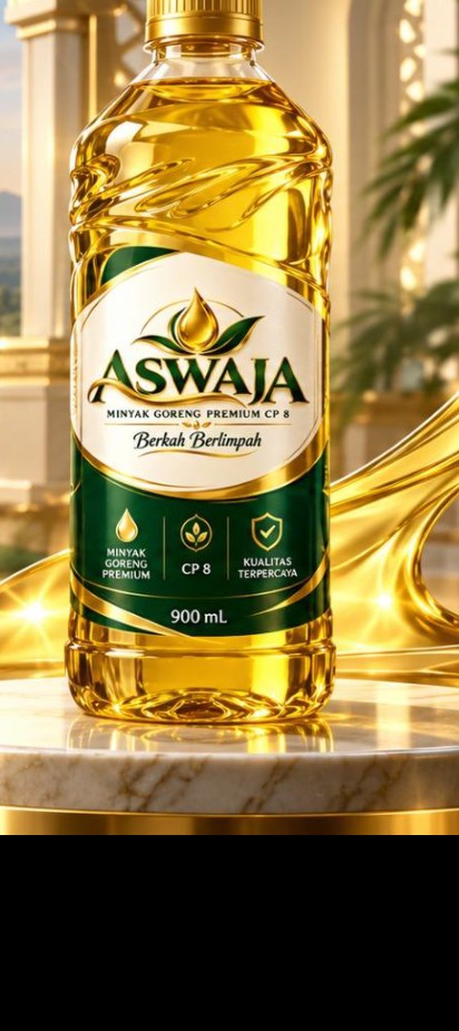 Referensi ilustrasi kemasan ASWAJA CP8 900 mL dari business plan
